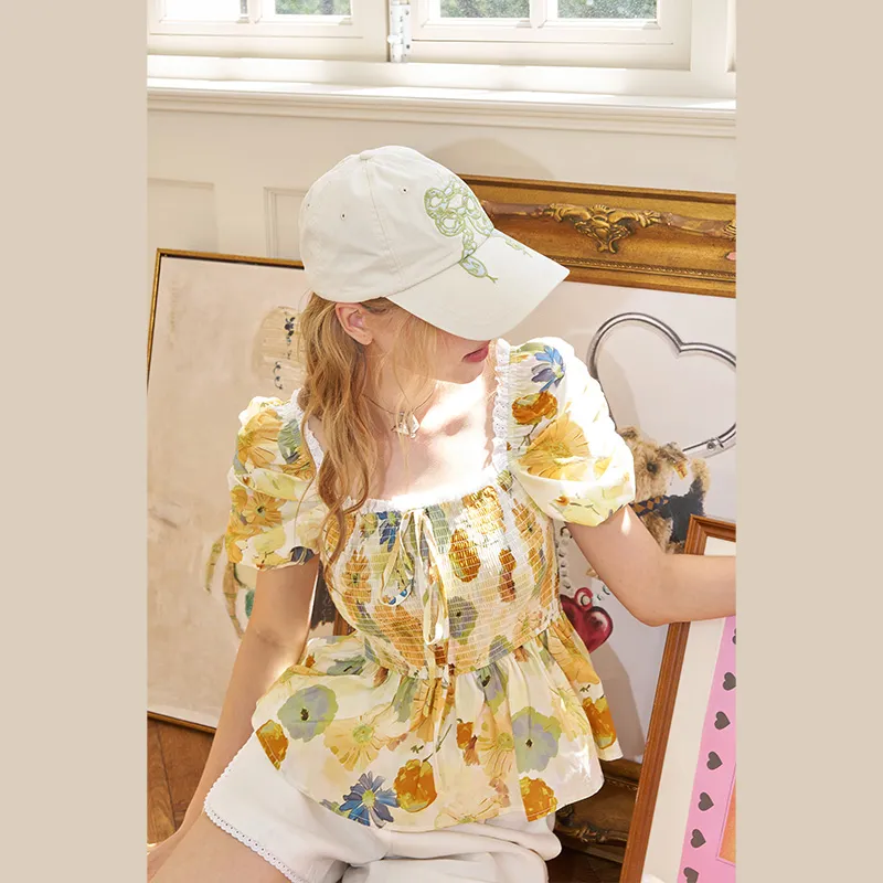 ELF SACK Chiffon Shirts Women's-14
