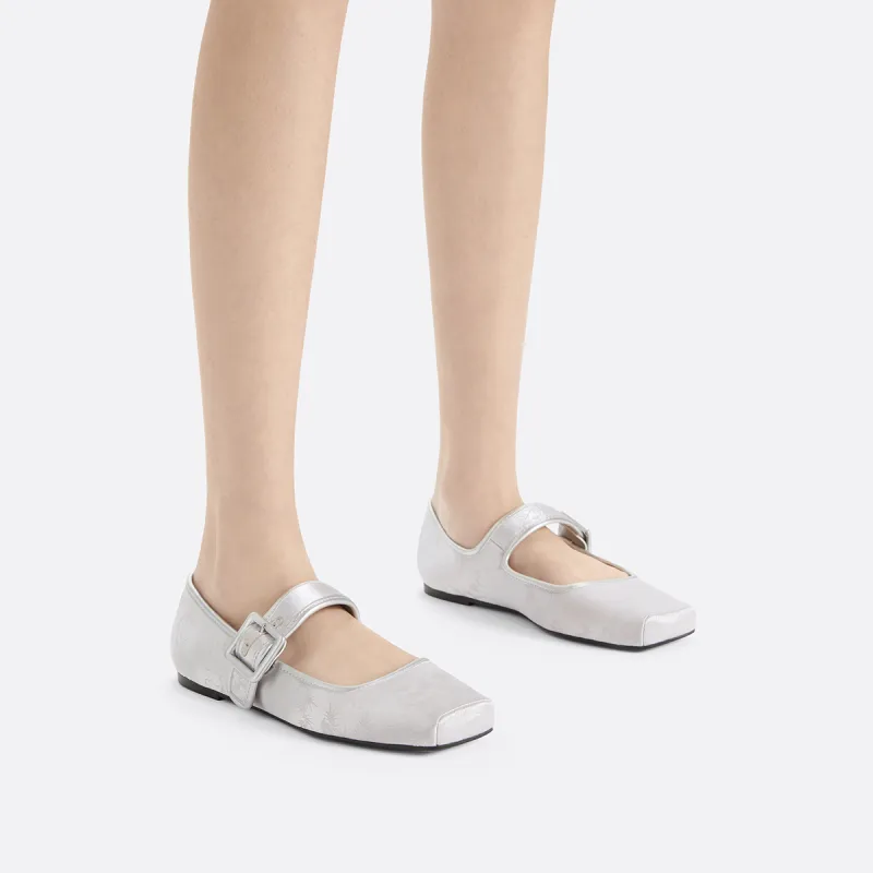 CHARLES&KEITH Small Charles & Keith Chinese Style New Chinese Style Women's Casual Shoes Flat Women's Multicolor-11