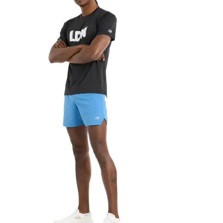 New Balance London Edition Sports Shorts Men's Blue-4