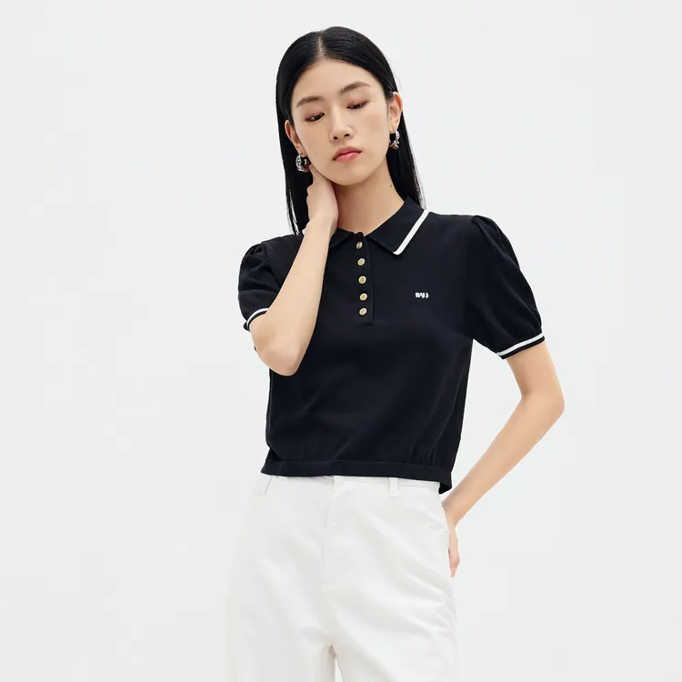 SHUIYUNJIAN Knitwear Women's Sapphire Black-2