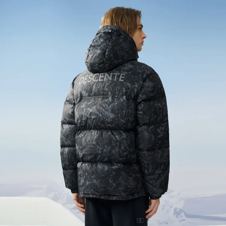 DESCENTE SKI STYLE Hooded Down Jacket Men's-3