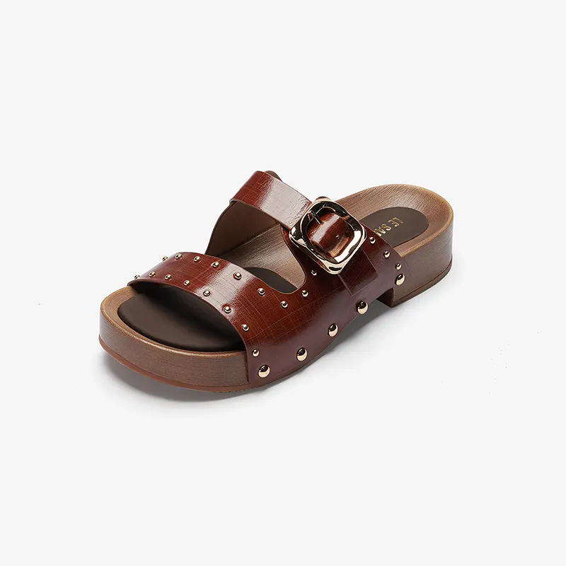 Le Saunda Rubber Sole Slide Slippers Women's-1