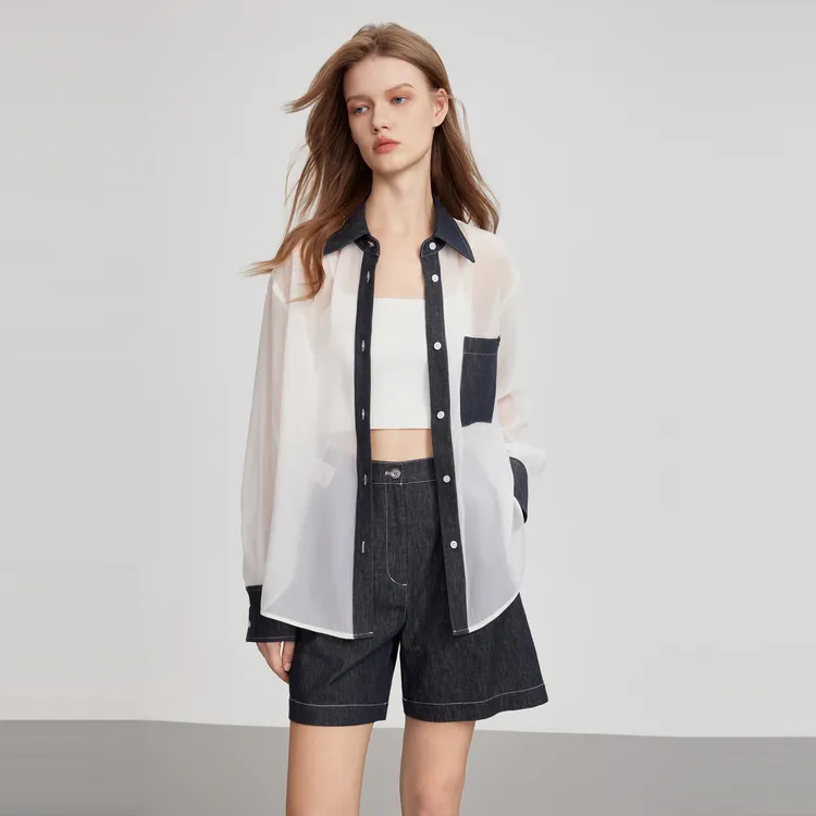 ELLE Shirts Women's Ecru-2