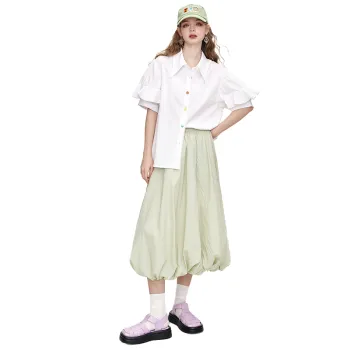 ELF SACK Shirt Women's Candy White