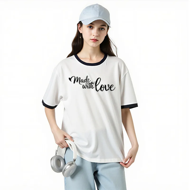 FAIRWHALE Drop Shoulder Sleeve T Shirt Women's-3