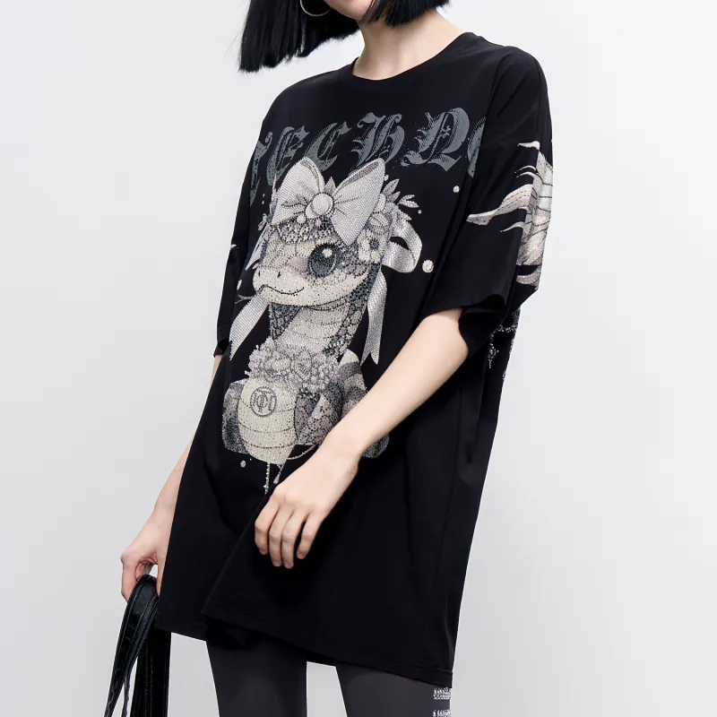 TCH Short Sleeved Dress Women's Black-3