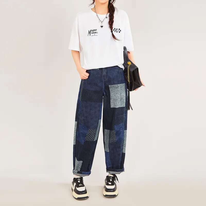 MUGUOGUOMU Jeans Women's Blue-1