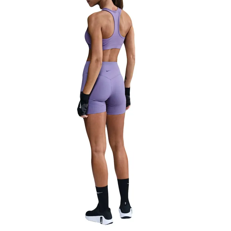 Nike Universa Women's Medium Support High Waisted 5' Biker Shorts With Pockets-1