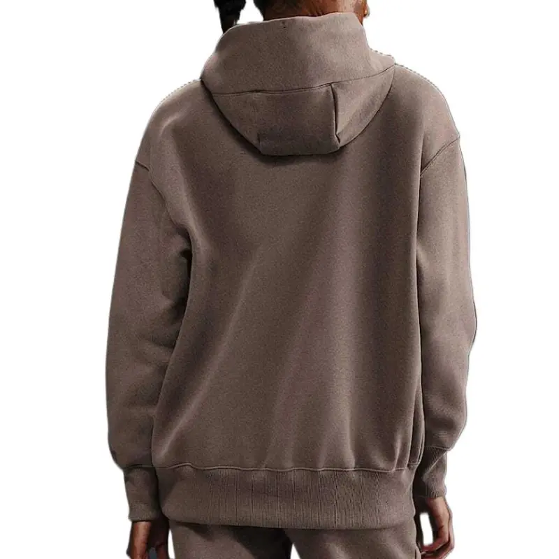 Nike Sportswear Phoenix FleeceSwoosh Sweatshirt Women's Mink Leather Brown/Canvas-1