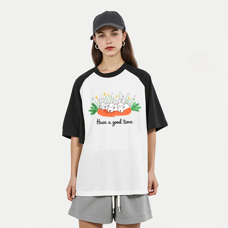 FAIRWHALE Drop Shoulder Sleeve T Shirt Women's-6