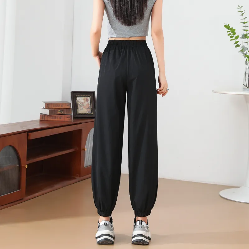 FAWENXIANGZI Casual Pants Women's Black-1