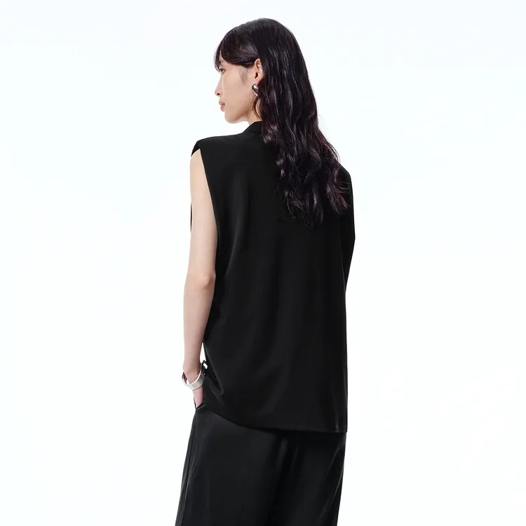 PEACEBIRD T Shirts Women's Black-4