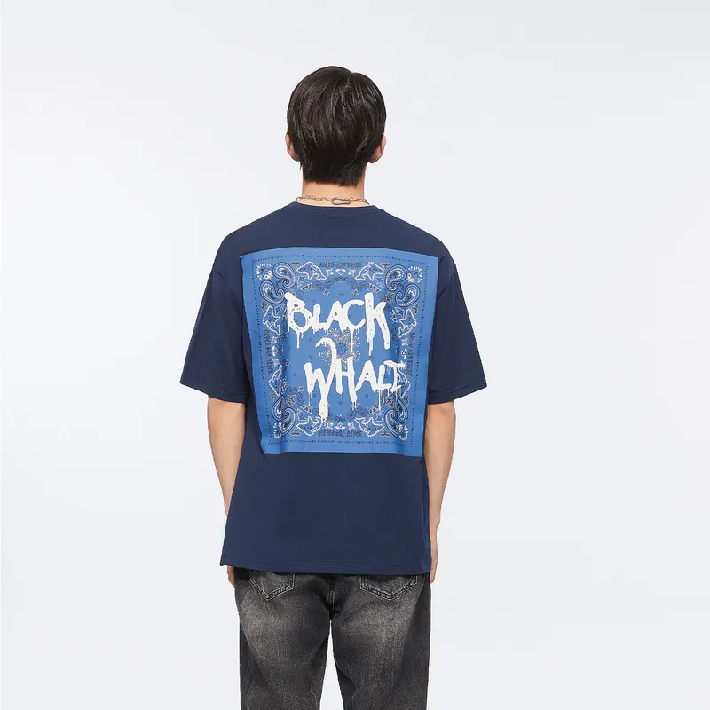 HLA JEANS T Shirts Men Navy Blue 27-2