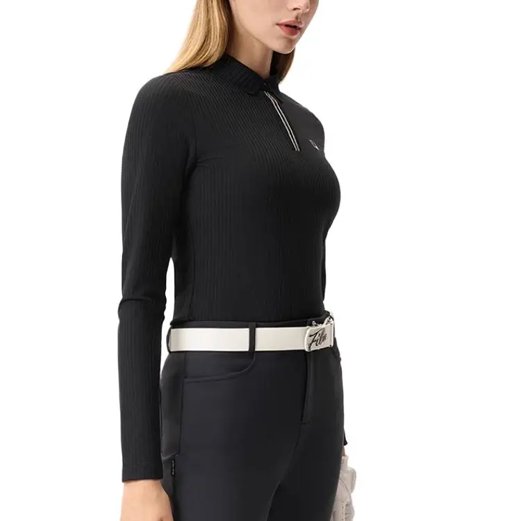 FILA Golf Series SS25 Polo Shirt Women's Pitch Black-3