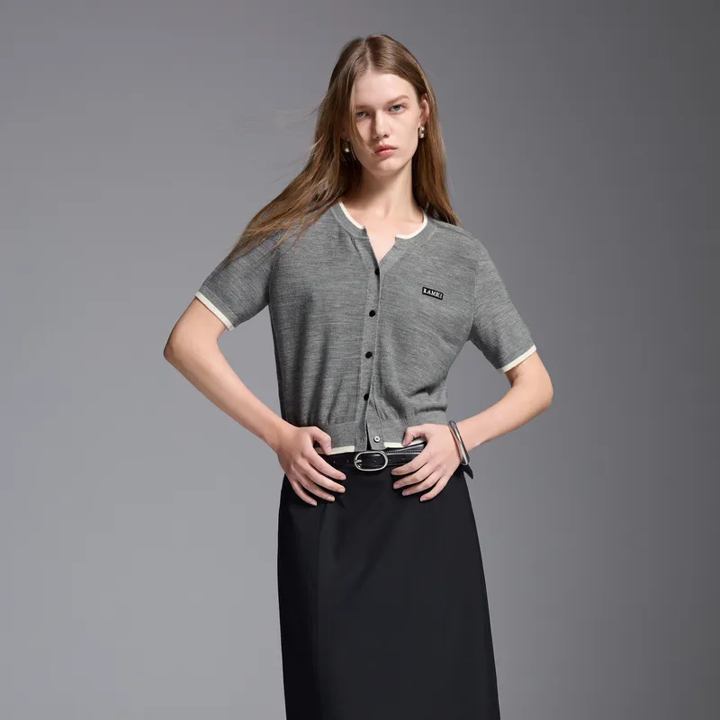 3COLOUR Knitwear Women's Heather Gray-3