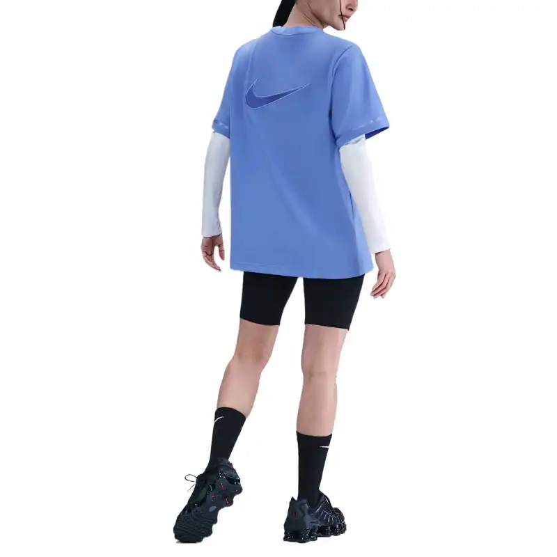 Nike Regular T Shirt Women's Blue Purple-2