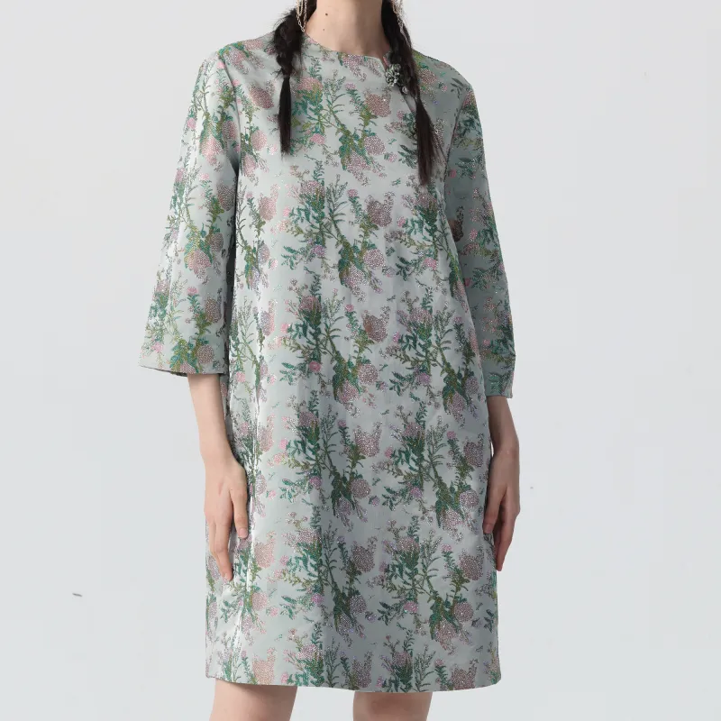 TCH Long Sleeved Dresses Women's Green-2