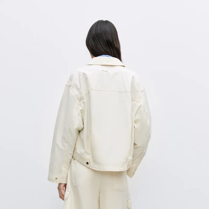 ONLY Trench Coat Women's Antique White Color-4
