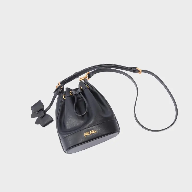 Folli Follie Split Cow Leather Bucket Bag, Shoulder Bag Regular Women's Multicolor-1