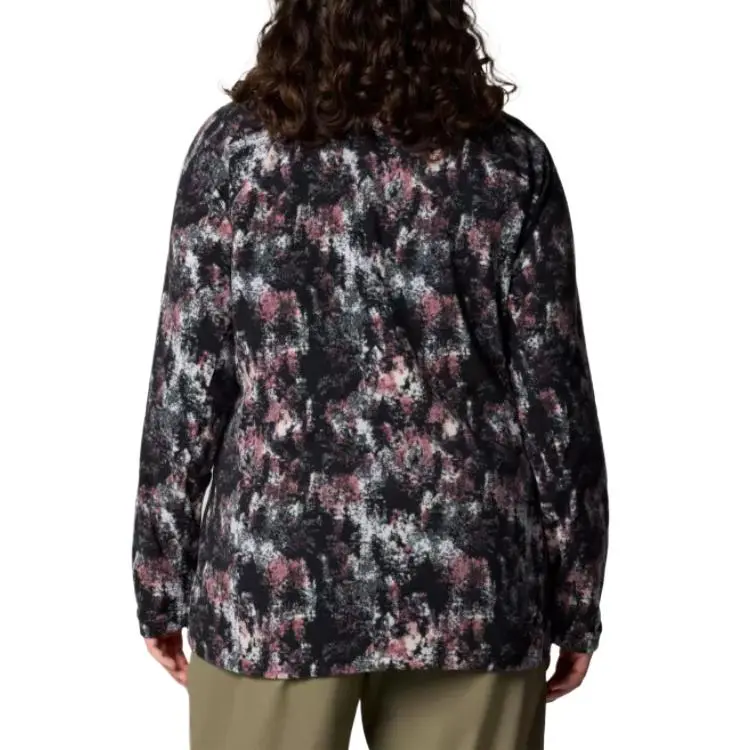 Columbia Glacial Print Half Zip Pullover - Plus Size Sweatshirt Women's All Over Print-1