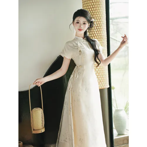 XIANSINIAO Short Sleeved Dress Women's