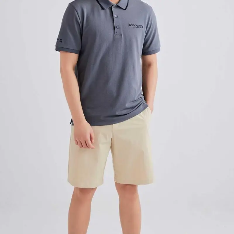 Discovery Expedition 541 Elastic Shokts Neon Beige Casual Shorts Men's Neon Beige-2
