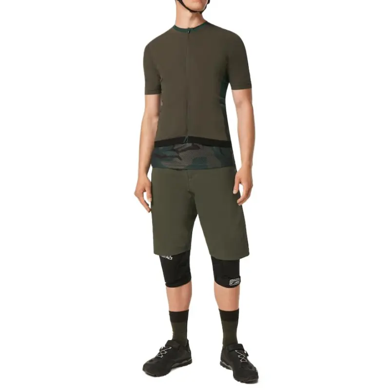 Oakley Point To Point Jersey Cycling Clothing Men's Dark Green-5