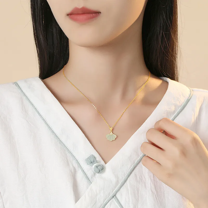 Royal Heaven's Choice Hetian Jade Pale Greenish White Jade Unisex-2