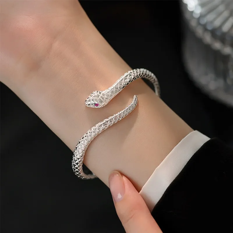 YASHENGZHUBAO S999 Fine Silver Bangles Women's-2