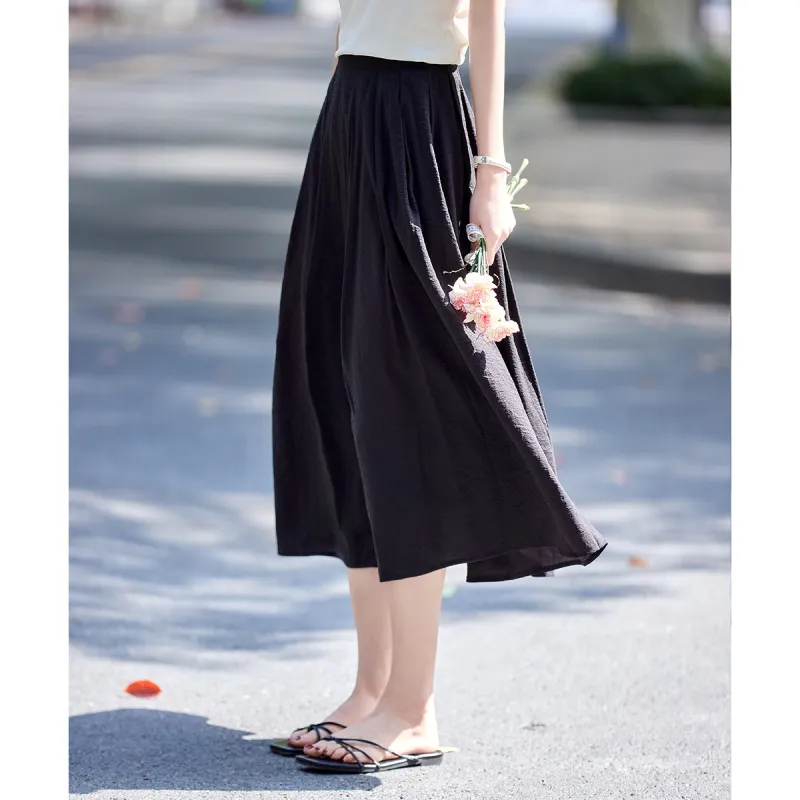 Still Quiet Casual Long Skirt Women's-2