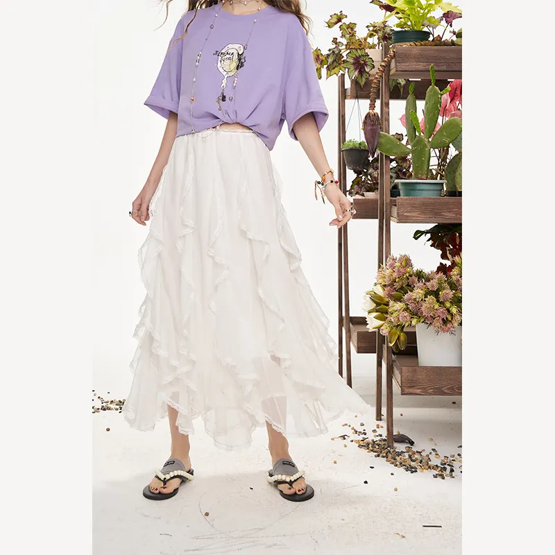 ELF SACK Casual Long Skirt Women's-1