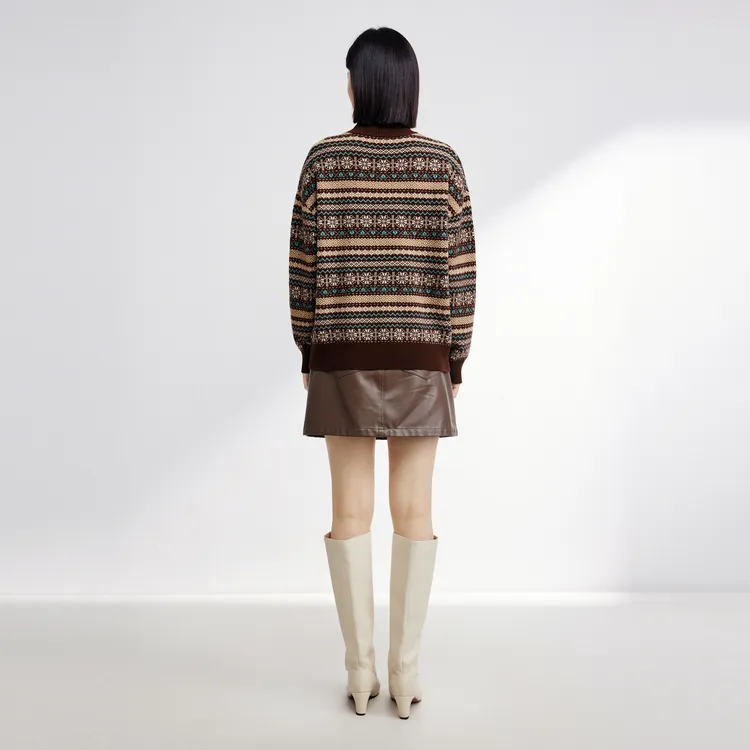 SHUIYUNJIAN Casual Short Skirts Women's Coffee-4