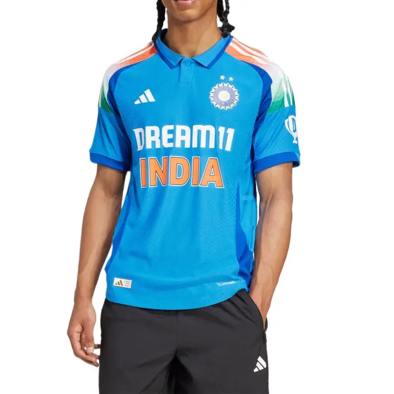 Adidas Free Shipping With AdiClub India Cricket One Day International Jersey-1
