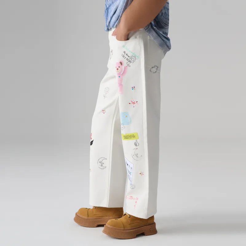 TCH Jeans Women's White-5