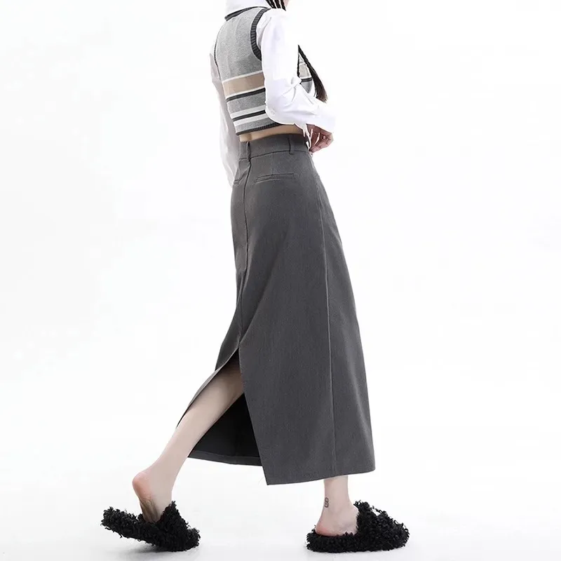XIANSINIAO Casual Long Skirt Women's-2