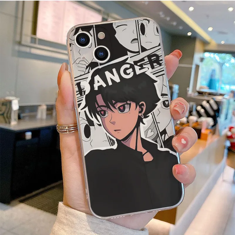 Cuttlefish Grid TPU Material Cool Guys Gods And Boyfriends Cartoon Phone Case Available For Apple 15/14/13/12/11-2