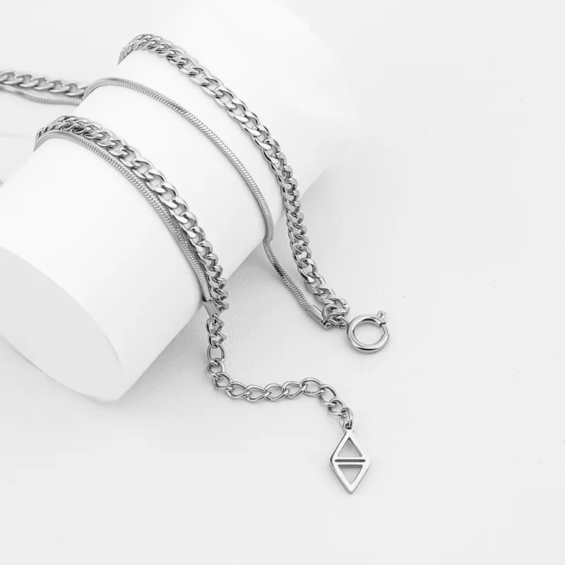 GUDUD Titanium Steel Necklaces Unisex Brand New-1