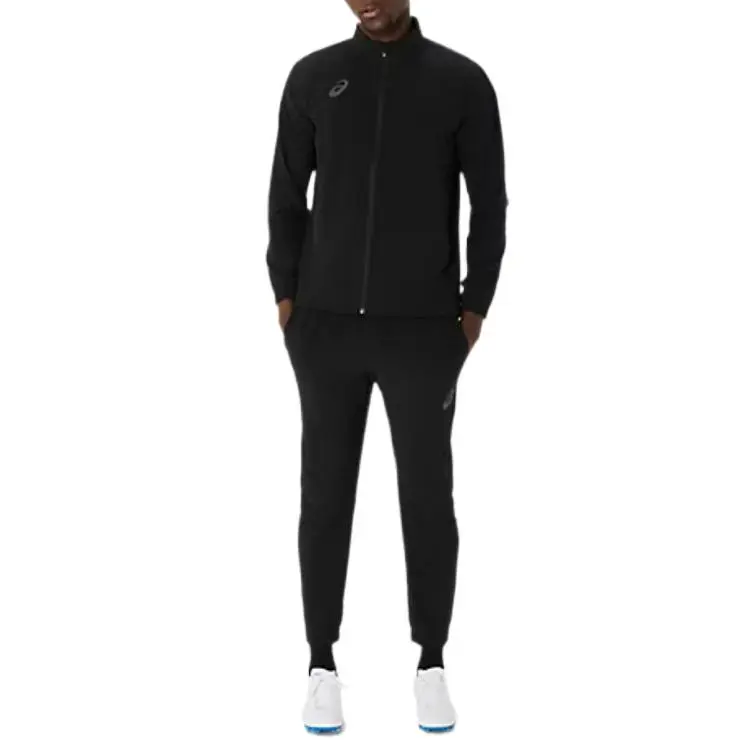Asics STRETCH WOVEN SLIM PANTS Soccer Bottom Men's Black-3
