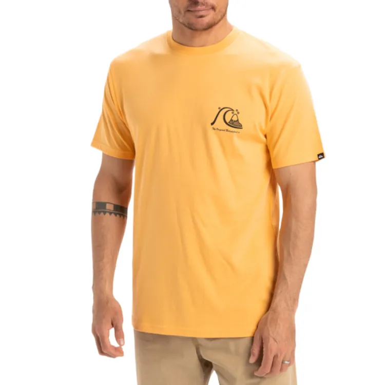 Quiksilver Evo Original T Shirt Men's Yellow-3