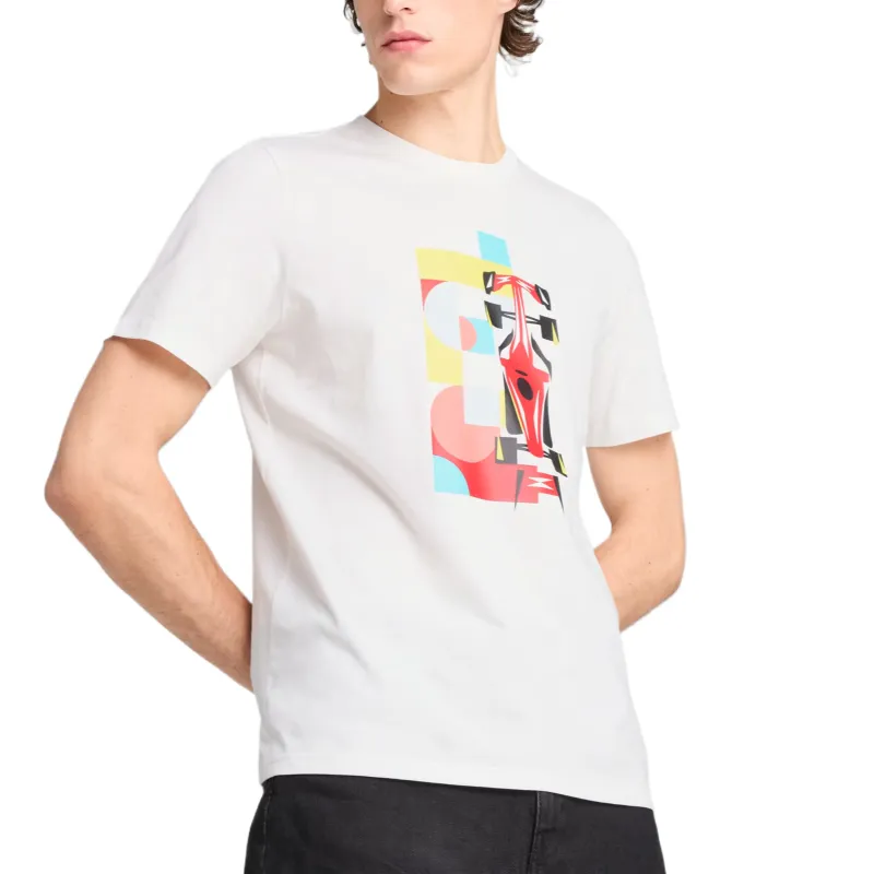 PUMA x Ferrari SCUDERIA T Shirt Men's White-2