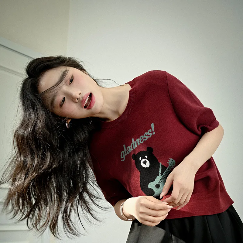 KUOSE Knitwear Women's Red-3