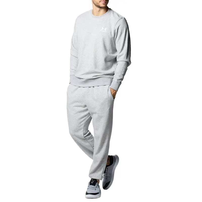 Under Armour Essential Terry Crews Sweatshirt Men's Modern Gray Color-2