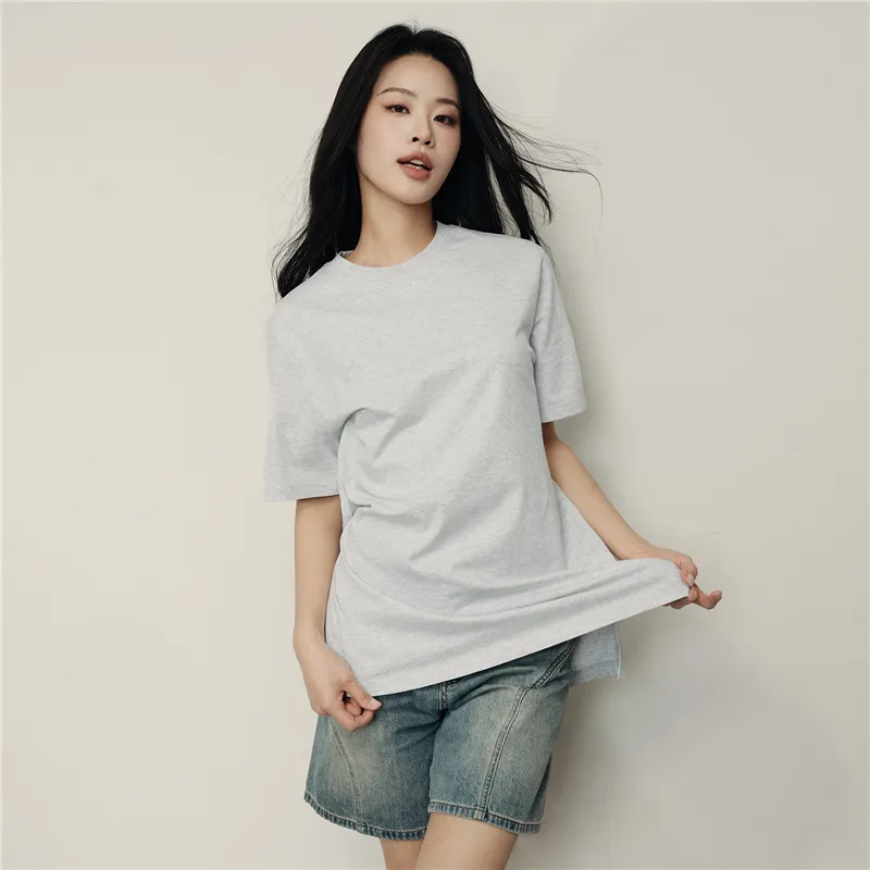 UNIQLO T Shirts Women's 02 Light Heather Gray-6