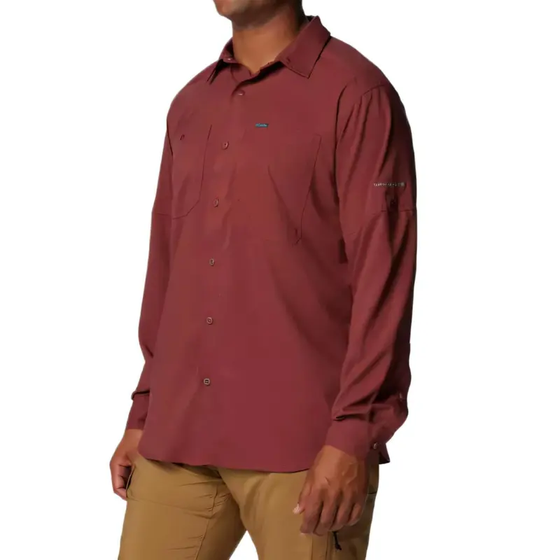 Columbia Silver Ridge Utility Lite Omni-Shade Omni-Wick Shirt Men's Red-3
