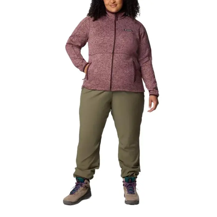 Columbia Sweater Weather Full Zip Jacket - Plus Size Jacket Women's Red-4