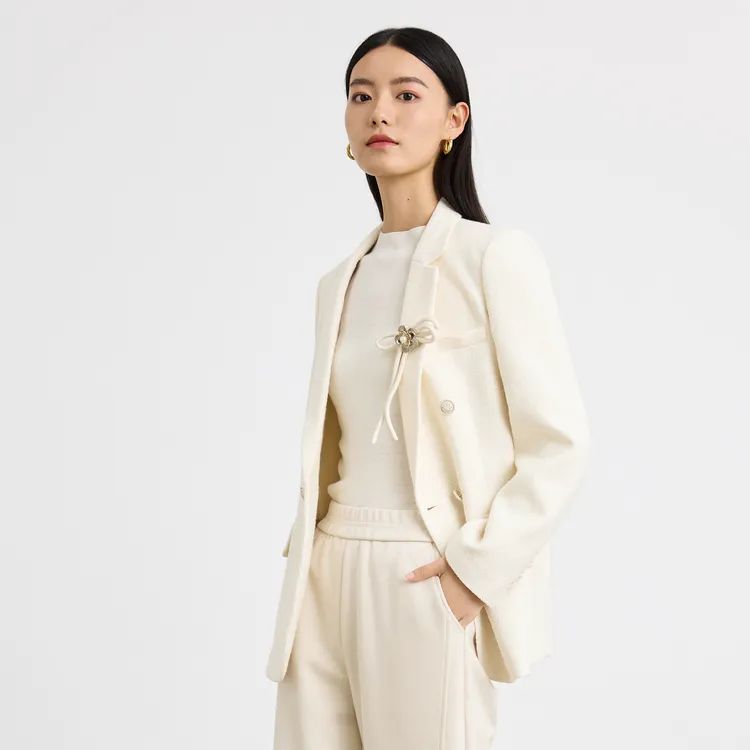 SHUIYUNJIAN Business Suit Women's Ivory White-3