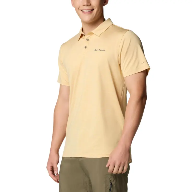 Columbia Tech Trail Polo Shirt Men's Earth Yellow-2