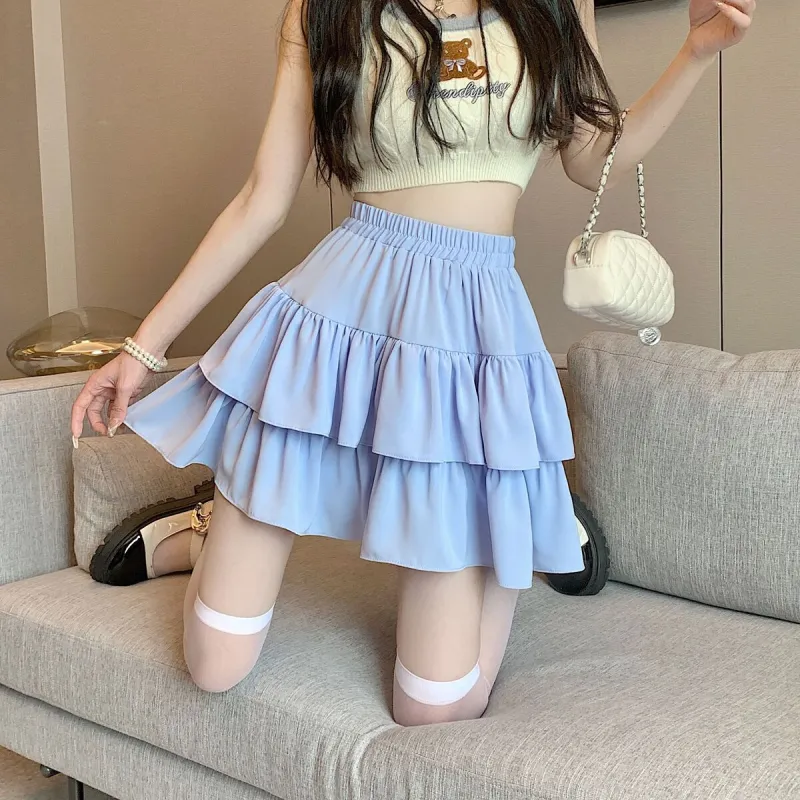 XIANSINIAO Casual Short Skirts Women's-5