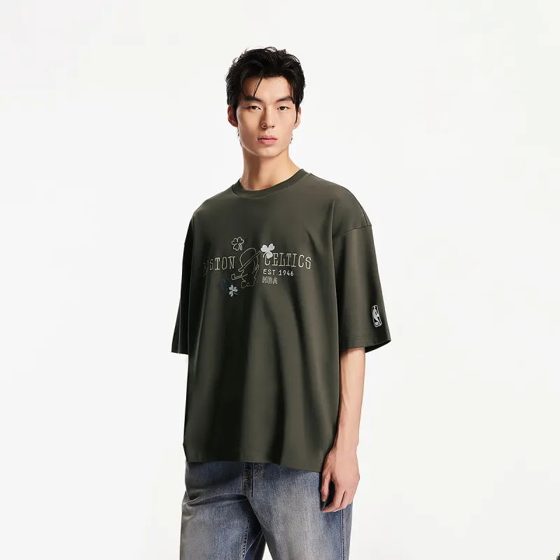 JACK JONES· JACK & JONES NBA Co brand T Shirt Men's E06 Black Olive-5
