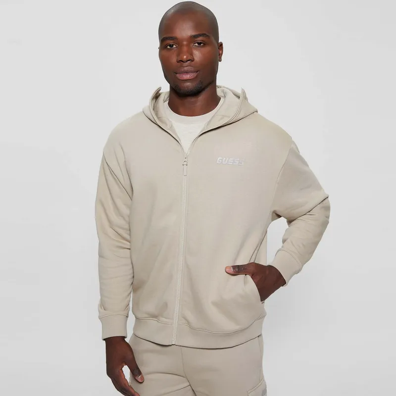 GUESS Sweatshirt Men's Beige Brown-2